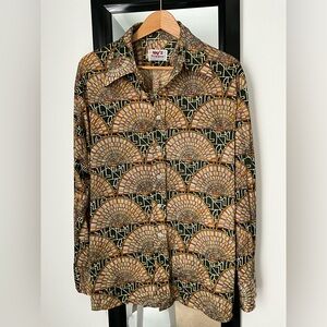 Guy Laroche Multicolor Fan Pattern Shirt